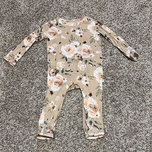 Posh peanut Floral Baby Onesie